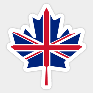 Canada - U.K. Flag Mashup 3 Sticker